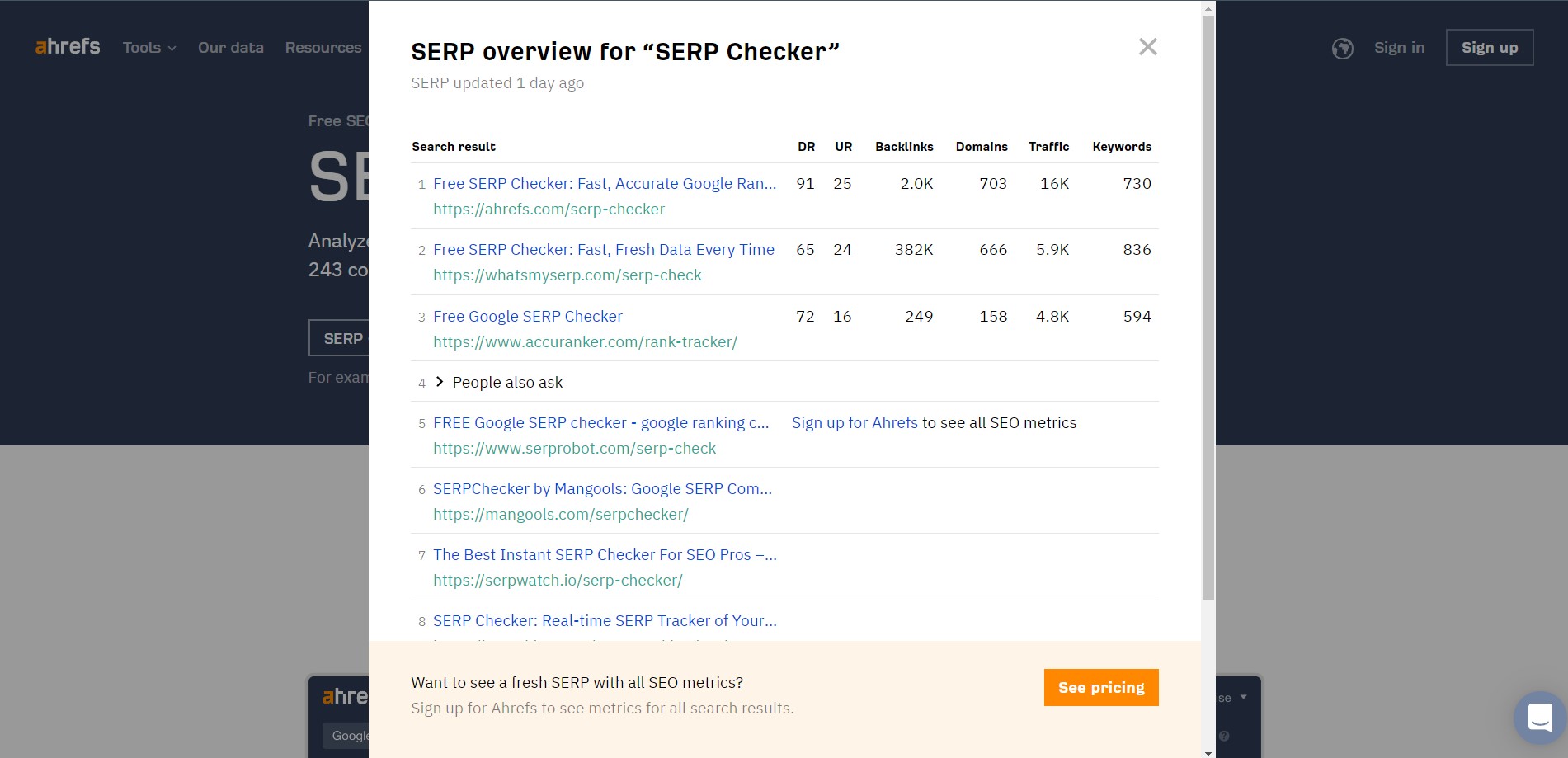 SERP Checker