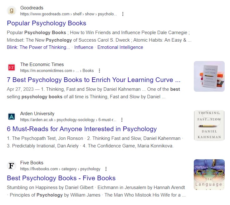 best psychology books intent