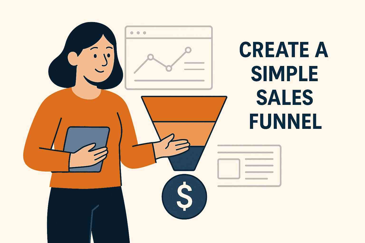 CREATE A SIMPLE SALES FUNNEL