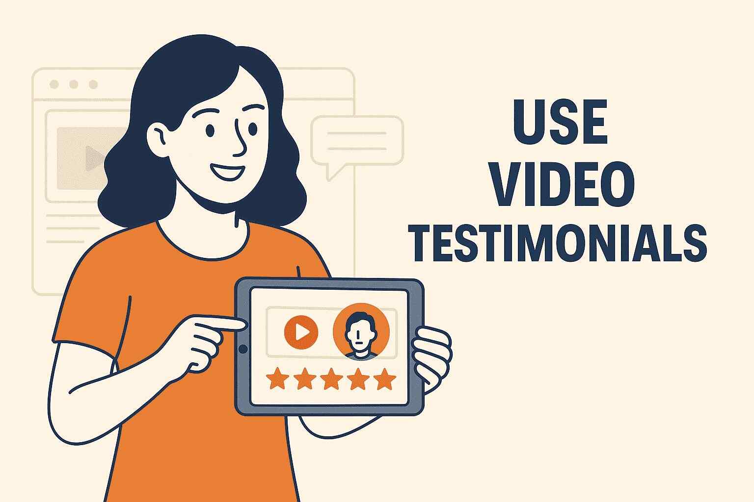 USE VIDEO TESTIMONIALS