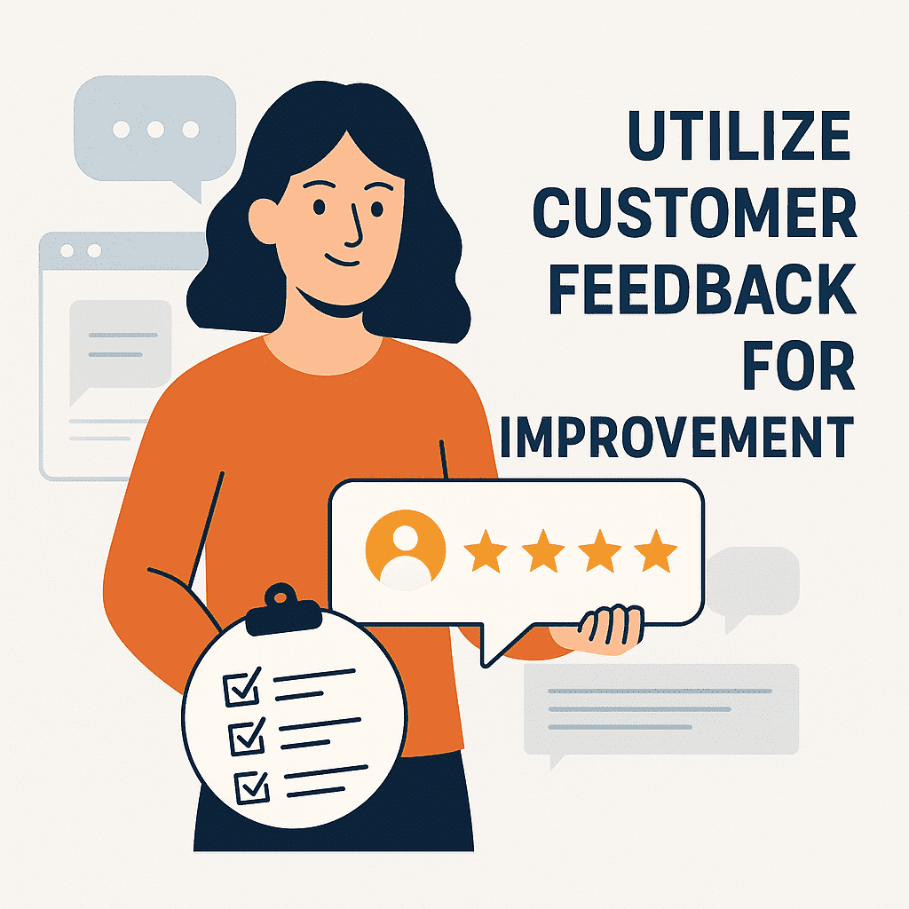 UTILIZE CUSTOMER FEEDBACK FOR IMPROVEMENT